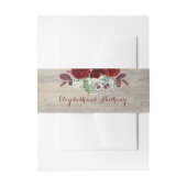 赤ちゃんの息とブルゴーニュのフローラ 素朴 招待状ベリーバンド (正面例)