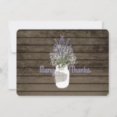 赤ちゃんの息とラベンダージャーありがとう ノートカード (裏面)