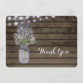 赤ちゃんの息とラベンダージャーありがとう ノートカード (裏面)