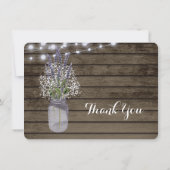 赤ちゃんの息とラベンダージャーありがとう ノートカード (裏面)