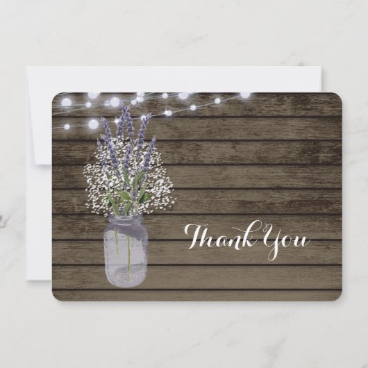 赤ちゃんの息とラベンダージャーありがとう ノートカード (裏面)