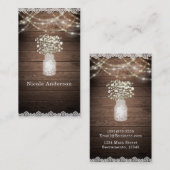 赤ちゃんの息とラ素朴イ結婚ズエレガント 名刺 (正面/裏面)