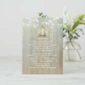 赤ちゃんの息とヴィンテージランタン結婚の詳細 エンクロージャーカード (スタンド正面)