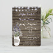 赤ちゃんの息と瓶とラベンダー結婚ズ 招待状 (スタンド正面)