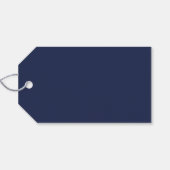 赤ちゃんの息と金ゴールドバラネイビー結婚ズ ギフトタグ (裏面横)