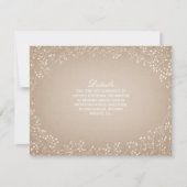 赤ちゃんの息のカードインスパイアの詳細 招待状 (正面)