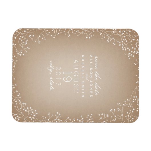 赤ちゃんの息のカードインスパイアストック日付を保存 マグネット (横)