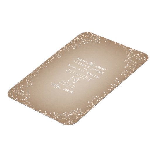 赤ちゃんの息のカードインスパイアストック日付を保存 マグネット (左側)