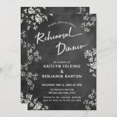 赤ちゃんの息のシャルボードリハーサルモダンディナー 招待状 (正面/裏面)