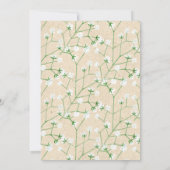 赤ちゃんの息のフローラが私のメイド・オブ・オーナー（花嫁付き添い人） 招待状 (裏面)