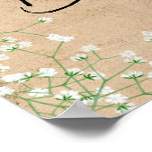 赤ちゃんの息のフローラ素朴赤ちゃんシャワーへようこそ ポスター (角)