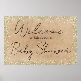赤ちゃんの息のフローラ素朴赤ちゃんシャワーへようこそ ポスター