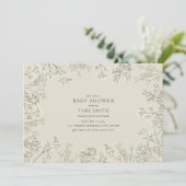 赤ちゃんの息のフローラ赤ちゃんシャワー 招待状 (スタンド正面)