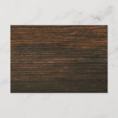 赤ちゃんの息のマスンジャー ウッド調の披露宴 エンクロージャーカード (裏面)