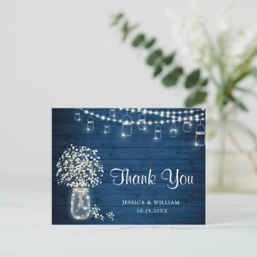 赤ちゃんの息のメイソンのジャイルライト素朴ありがとう ポストカード (スタンド正面)