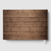 赤ちゃんの息のメイソンのジャール素朴ウッドライツ結婚ズ ゲストブック (裏面)