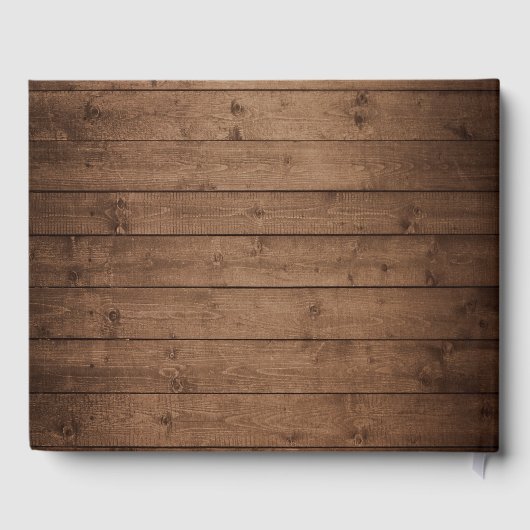 赤ちゃんの息のメイソンのジャール素朴ウッドライツ結婚ズ ゲストブック (裏面)