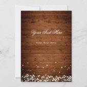 赤ちゃんの息のメイソンの素朴瓶の結婚写真 セーブザデート (裏面)