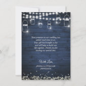 赤ちゃんの息のメイソンジャールウッドフォトサンキューカード サンキューカード (裏面)