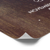 赤ちゃんの息のメイソン結婚ジャーの歓迎サイン ポスター (角)