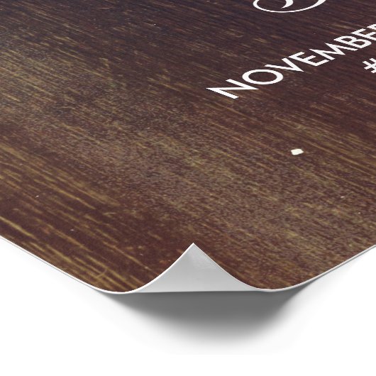 赤ちゃんの息のメイソン結婚ジャーの歓迎サイン ポスター (角)