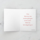 赤ちゃんの息の母親の日 カード (内部)