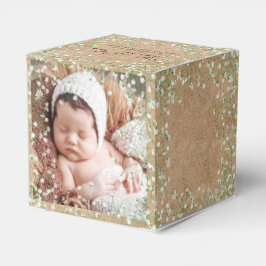 赤ちゃんの息の水の色かわいいフローラボホバプテスマ フェイバーボックス