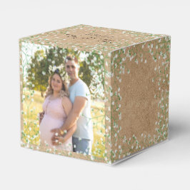 赤ちゃんの息の水の色の花ぼほ赤ちゃんシャワー フェイバーボックス