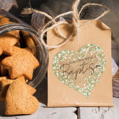 赤ちゃんの息の水の色の花ボホ素朴シック ハートシール