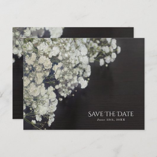 赤ちゃんの息の濃い木は日付素朴を保存 案内ポストカード (正面/裏面)