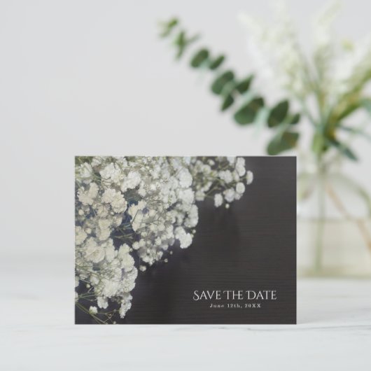 赤ちゃんの息の濃い木は日付素朴を保存 案内ポストカード (スタンド正面)