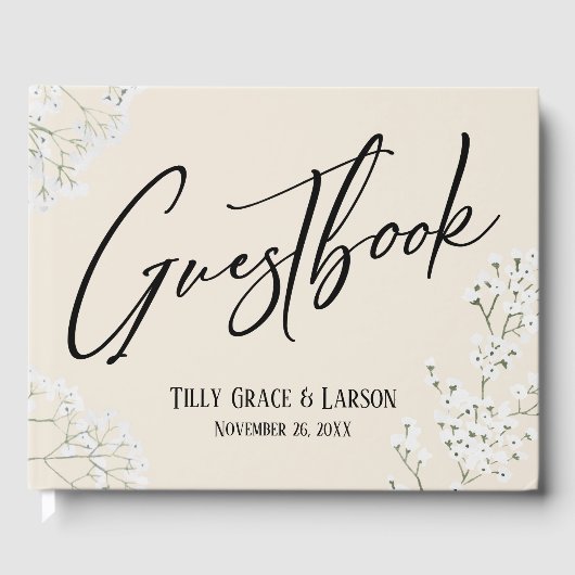 赤ちゃんの息の筆跡クリームのゲストブック ゲストブック (正面)