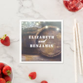 赤ちゃんの息の筒の国の素朴結婚式 スタンダードカクテルナプキン (インサイチュ)