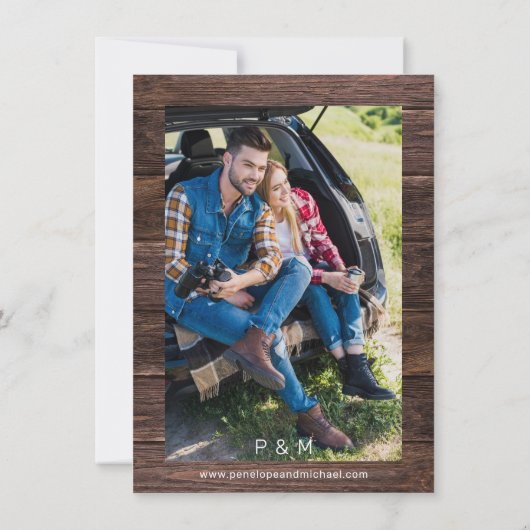 赤ちゃんの息の素朴写真 セーブザデート (裏面)