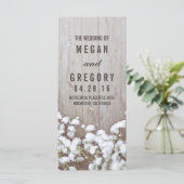 赤ちゃんの息の素朴結婚式 プログラム (スタンド正面)