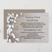 赤ちゃんの息の素朴結婚詳細/情報 エンクロージャーカード (正面/裏面)