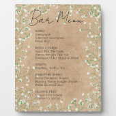 赤ちゃんの息の花の素朴バーメ結婚ニューの看板 フォトプラーク (正面)