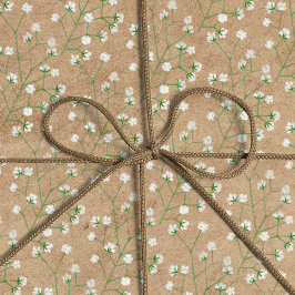 赤ちゃんの息の花ボホシックバプテスマ結婚ーズ ラッピングペーパー