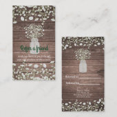 赤ちゃんの息の花素朴木が友達を参照 紹介カード (正面/裏面)