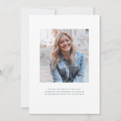 赤ちゃんの息エレガント洗礼 招待状 (裏面)