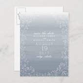 赤ちゃんの息グラデーション水の色は日付を保存 案内ポストカード (正面/裏面)