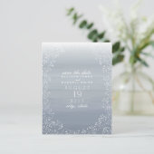 赤ちゃんの息グラデーション水の色は日付を保存 案内ポストカード (スタンド正面)