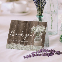 赤ちゃんの息フローラジャー素朴ウッドありがとう サンキューカード