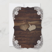 赤ちゃんの息素朴の木がメイスンジャー結婚ズ 招待状 (裏面)