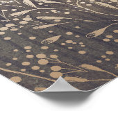 赤ちゃんの息素朴フローラの結婚歓迎サイン ポスター (角)