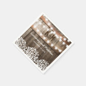 赤ちゃんの息素朴国の結婚式 スタンダードカクテルナプキン (角)