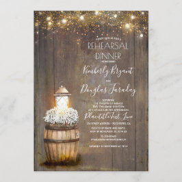 赤ちゃんの息素朴灯のリハーサルディナー 招待状