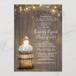 赤ちゃんの息素朴灯の国の卒業 招待状