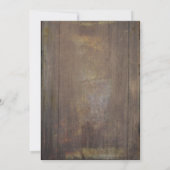 赤ちゃんの息素朴灯タンカントリー赤ちゃんシャワー 招待状 (裏面)