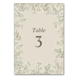 赤ちゃんの息結婚の テーブルナンバー